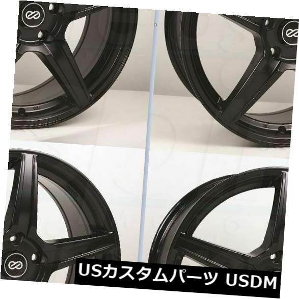 海外輸入ホイール 4-新しい16インチEnkei PSR5ホイール16x7 5x114.3 38ブラックペイントリム 4-New 16" Enkei PSR5 Wheels 16x7 5x114.3 38 Black Paint Rims 【並行輸入品】|カスタムパーツ WORLD倉庫