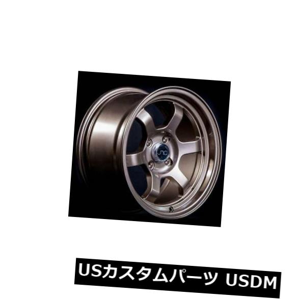 海外輸入ホイール 4-新しい15インチJNC 013 JNC013ホイール15x8 4x100 20ブロンズリム 4-New 15" JNC 013 JNC013 Wheels 15x8 4x100 20 Bronze Rims 【並行輸入品】|カスタムパーツ WORLD倉庫