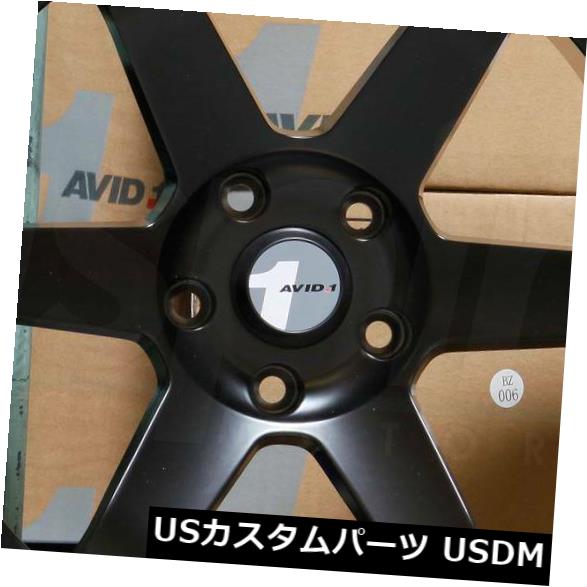 海外輸入ホイール 4-新しい18インチAVID1 AV06 AV-06ホイール18x9.5 5x100 38マットブラックリム 4-New 18\