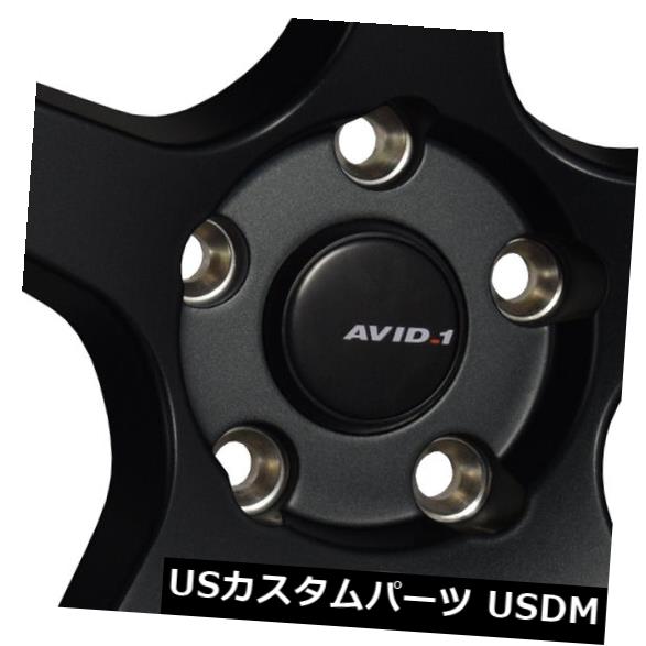 海外輸入ホイール 4-新しい18インチAVID1 AV28ホイール18x9.5 5x114.3 35ブラックリム 4-New 18" AVID1 AV28 Wheels 18x9.5 5x114.3 35 Black Rims 【並行輸入品】｜カスタムパーツ WORLD倉庫