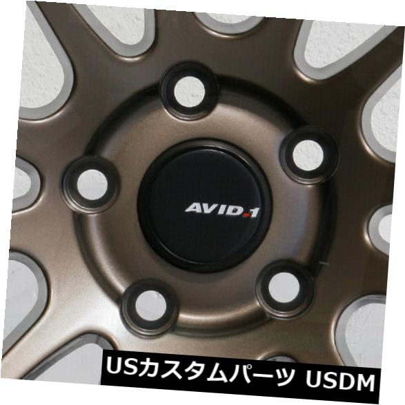海外輸入ホイール 4-新しい17 "AVID1 AV20 AV-20ホイール17x8 5x114.3 35マットブロンズリム 4-New 17" AVID1 AV20 AV-20 Wheels 17x8 5x114.3 35 Matte Bronze Rims 【並行輸入品】|カスタムパーツ WORLD倉庫