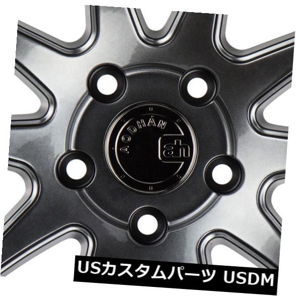海外輸入ホイール 4-新しい18インチAodhan DS02 DS2ホイール18x8.5 5x114.3 35ハイパーブラックリム 4-New 18\