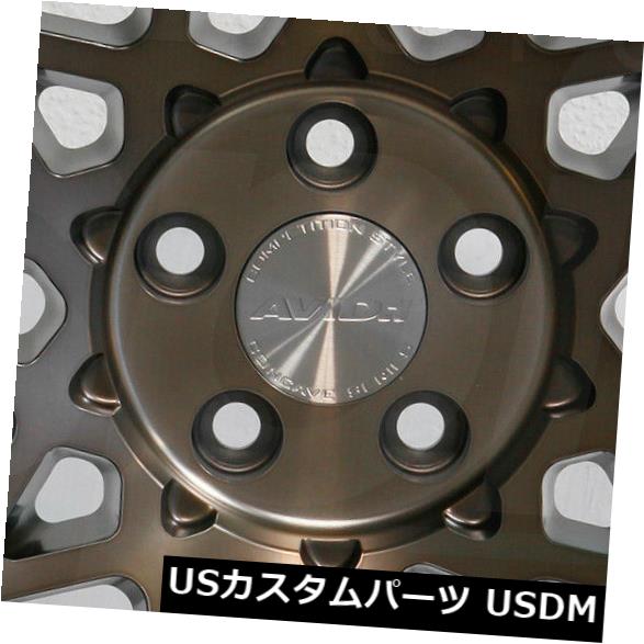 海外輸入ホイール 4-新しい18インチAVID1 AV36 AV-36ホイール18x9.5 5x100 30ブロンズリム 4-New 18\