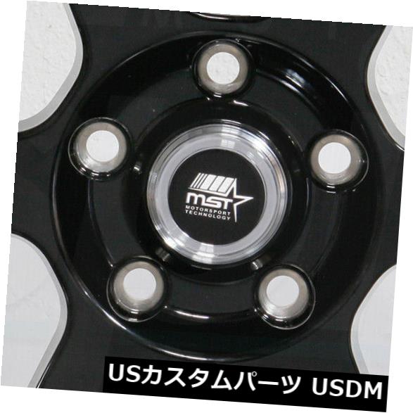 海外輸入ホイール 4-新しい17 "MST MT35ホイール17x8.5 5x114.3 20ブラックマシンリップリム 4-New 17" MST MT35 Wheels 17x8.5 5x114.3 20 Black Machine Lip Rims 【並行輸入品】｜カスタムパーツ WORLD倉庫
