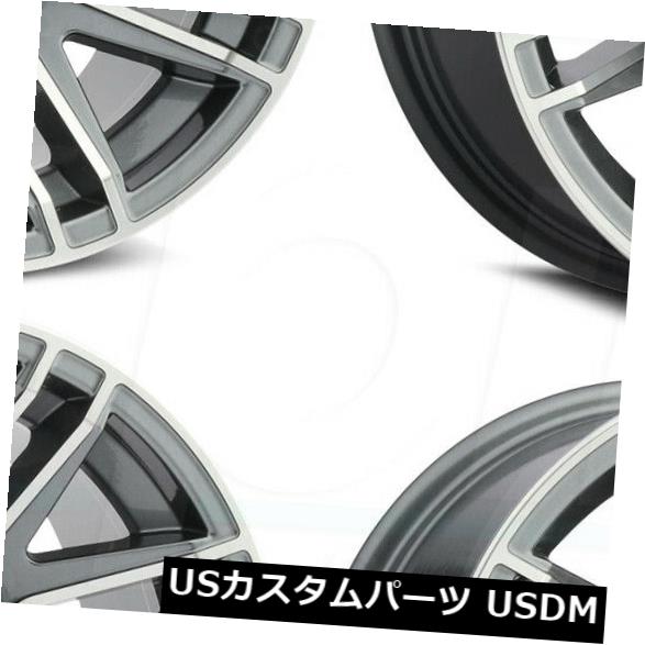 海外輸入ホイール 4-新しい14 "Vision ATV 112 Assault Wheels 14x8 4x136 -10.2 Gunmetal Machined Rims 4-New 14" Vision ATV 112 Assault Wheels 14x8 4x136 -10.2 Gunmetal Machined Rims 【並行輸入品】｜カスタムパーツ WORLD倉庫