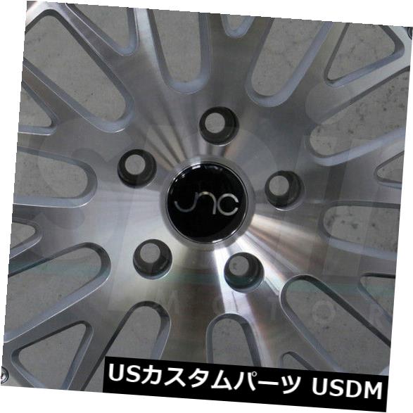 海外輸入ホイール 4-新しい17 "JNC 001 JNC001ホイール17x9 4x100 / 4x114.3 20シルバーマシンフェイスリム 4-New 17" JNC 001 JNC001 Wheels 17x9 4x100/4x114.3 20 Silver Machine Face Rims 【並行輸入品】｜カスタムパーツ WORLD倉庫