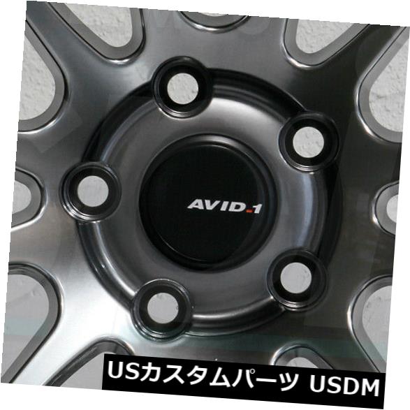 海外輸入ホイール 4-新しい18インチAVID1 AV20 AV-20ホイール18x9.5 5x114.3 38ハイパーブラックリム 4-New 18\