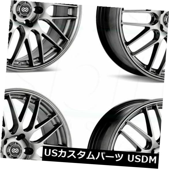 海外輸入ホイール 4-新しい18インチEnkei EKM3ホイール18x8 5x112 35ハイパーシルバーリム 4-New 18\
