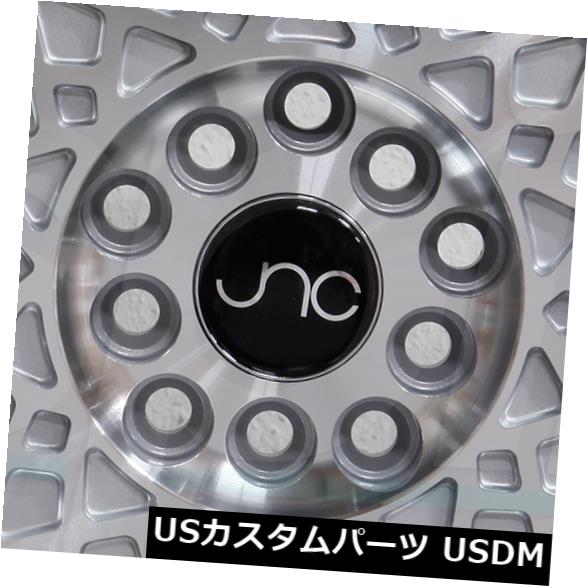 海外輸入ホイール 4-新しい16インチJNC 031 JNC031ホイール16x8 4x100 / 4x114.3 20シルバーマシンフェイスリム 4-New 16" JNC 031 JNC031 Wheels 16x8 4x100/4x114.3 20 Silver Machine Face Rims 【並行輸入品】｜カスタムパーツ WORLD倉庫
