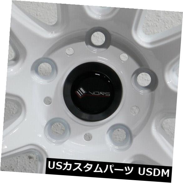 海外輸入ホイール 4-新しい17 "Vors TR4ホイール17x8 5x112 35ホワイトリム 4-New 17" Vors TR4 Wheels 17x8 5x112 35 White Rims 【並行輸入品】｜カスタムパーツ WORLD倉庫