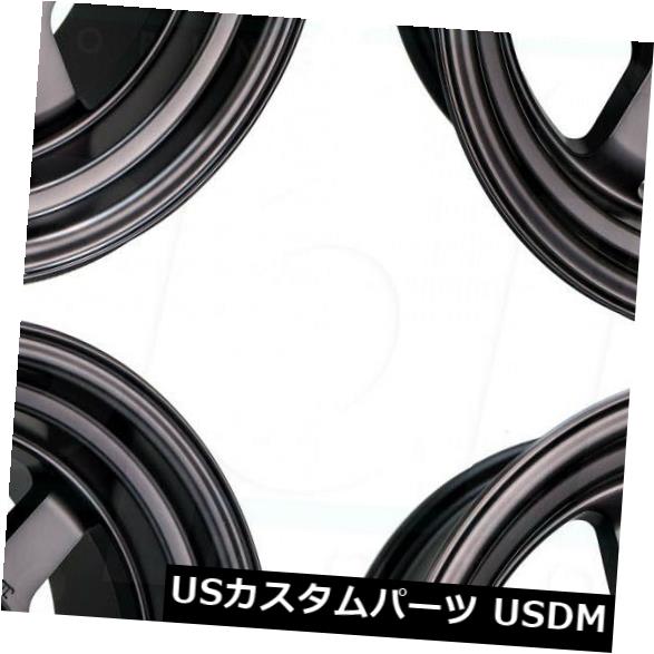 海外輸入ホイール 4-新しい16インチMSTタイムアタックホイール16x8 4x100 20マットブラックリム 4-New 16\