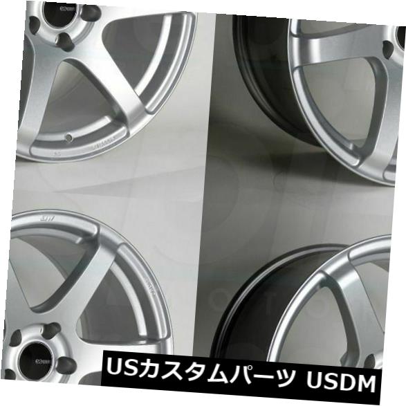 海外輸入ホイール 4-新しい18インチEnkei T6Sホイール18x8.5 5x114.3 35シルバーペイントリム 4-New 18" Enkei T6S Wheels 18x8.5 5x114.3 35 Silver Paint Rims 【並行輸入品】｜カスタムパーツ WORLD倉庫