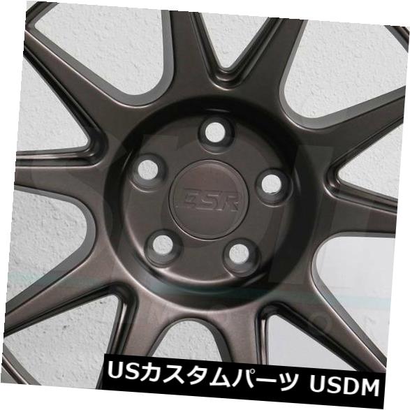 海外輸入ホイール 4-新しい18インチESR SR13ホイール18x9.5 / 18x10.5 5x114.3 35/22ブロンズスタッガードリム 4-New 18\