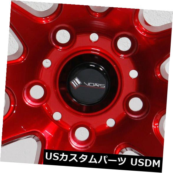 海外輸入ホイール 4-新しい18インチVors TR4ホイール18x9.5 5x108 22キャンディレッドリム 4-New 18" Vors TR4 Wheels 18x9.5 5x108 22 Candy Red Rims 【並行輸入品】|カスタムパーツ WORLD倉庫