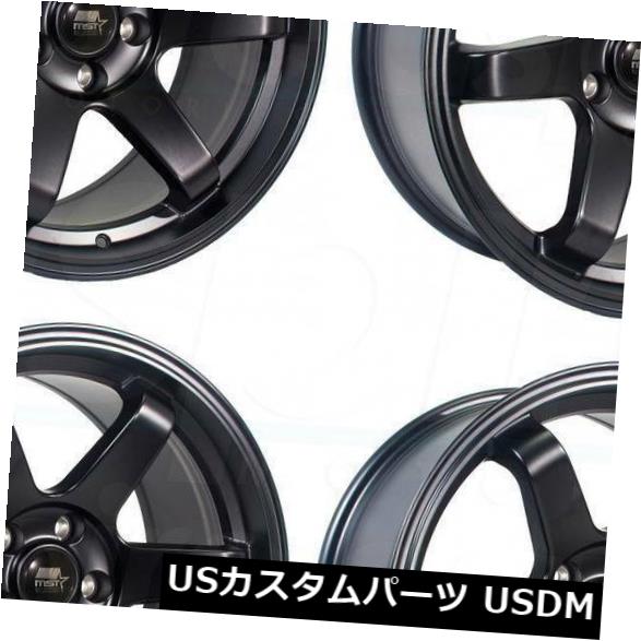 海外輸入ホイール 4-新しい17 "MST MT01ホイール17x9 5x100 35ブラックリム 4-New 17" MST MT01 Wheels 17x9 5x100 35 Black Rims 【並行輸入品】｜カスタムパーツ WORLD倉庫