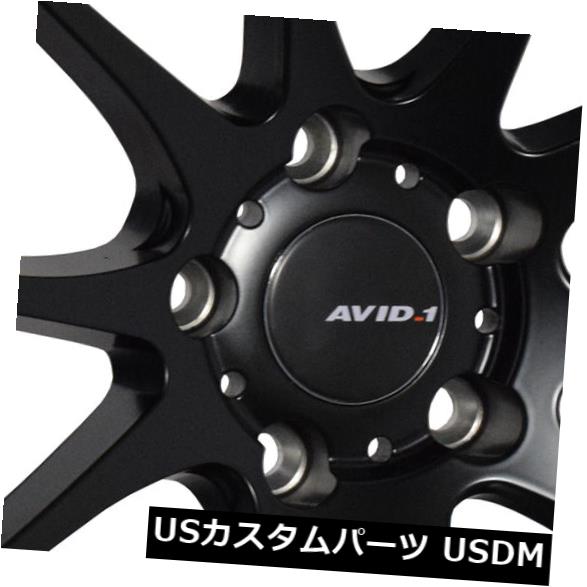 海外輸入ホイール 4-新しい18インチAVID1 AV21 AV-21ホイール18x8.5 / 18x9.5 5x114.3 35/38ブラックスタッガードRi 4-New 18\