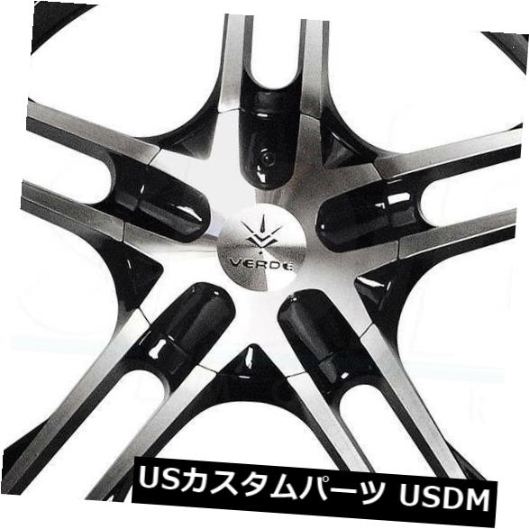 海外輸入ホイール 4-新しい15インチVerde V36プロトコルホイール15x7 5x115 / 5x100 40ブラックマシンドリム 4-New 15" Verde V36 Protocol Wheels 15x7 5x115/5x100 40 Black Machined Rims 【並行輸入品】｜カスタムパーツ WORLD倉庫