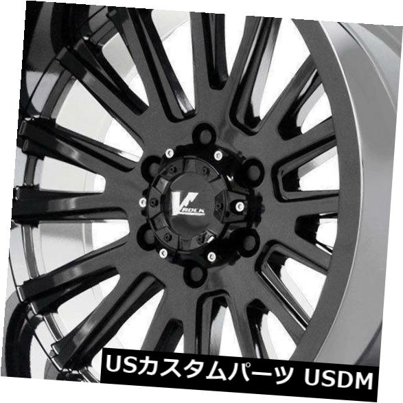 海外輸入ホイール 4-新しい18インチV-Rock VR11アンビルホイール18x9.5 8x170 10グロスブラックリム 4-New 18\