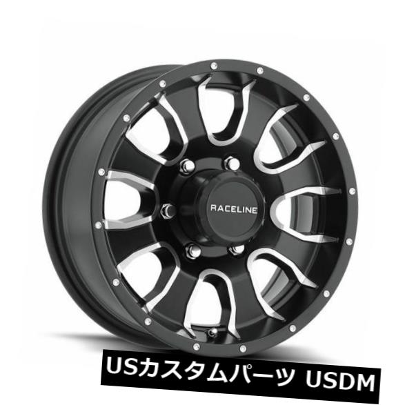 海外輸入ホイール 4-新しい16インチRaceline 860Mマンバホイール16x6 6x5.5 / 6x139.7 0機械加工されたブラックリム 4-New 16" Raceline 860M Mamba Wheels 16x6 6x5.5/6x139.7 0 Machined Black Rims 【並行輸入品】｜カスタムパーツ WORLD倉庫 174,680円