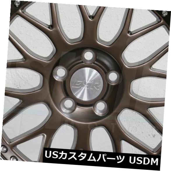海外輸入ホイール 4-新しい18インチESR SR01 SR1ホイール18x9.5 5x100 35ブロンズリム 4-New 18\