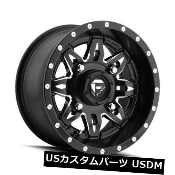 海外輸入ホイール 4-新しい18インチフューエルリーサルATV UTV D567ホイール18x7 4x156 13ブラックミルドリム 4-New 18\