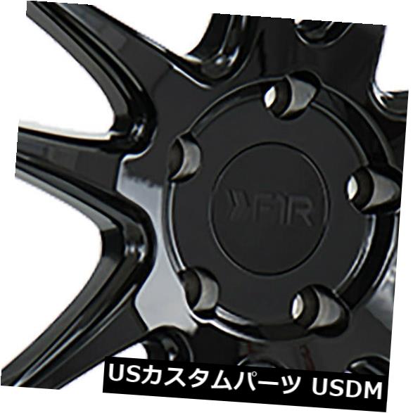 海外輸入ホイール 4-新しい18インチF1R F102ホイール18x8.5 5x114.3 38ブラックポリッシュリップリム 4-New 18\