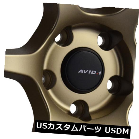 海外輸入ホイール 4-新しい18インチAVID1 AV26ホイール18x8.5 5x114.3 35ゴールドリム 4-New 18\\\