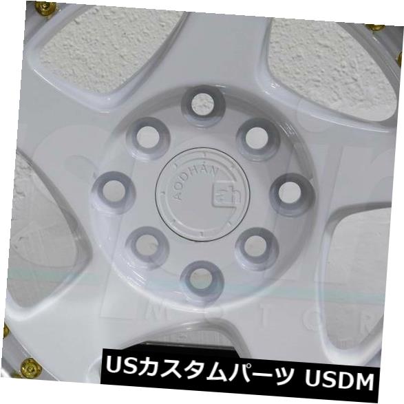 海外輸入ホイール 4-New 17 "Aodhan AH01 AH1 Wheels 17x9 5x100 / 5x114.3 25ホワイトゴールドリベットリム 4-New 17" Aodhan AH01 AH1 Wheels 17x9 5x100/5x114.3 25 White Gold Rivet Rims 【並行輸入品】|カスタムパーツ WORLD倉庫