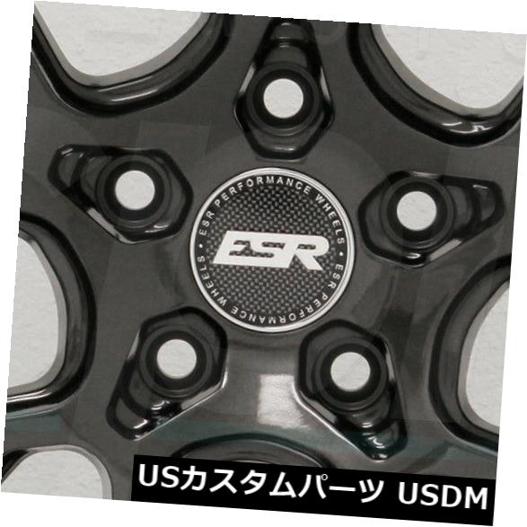 海外輸入ホイール 4-新しい18インチESR CS11ホイール18x8.5 / 18x9.5 5x114.3 30/35ガンメタルグラファイトスタガー 4-New 18\