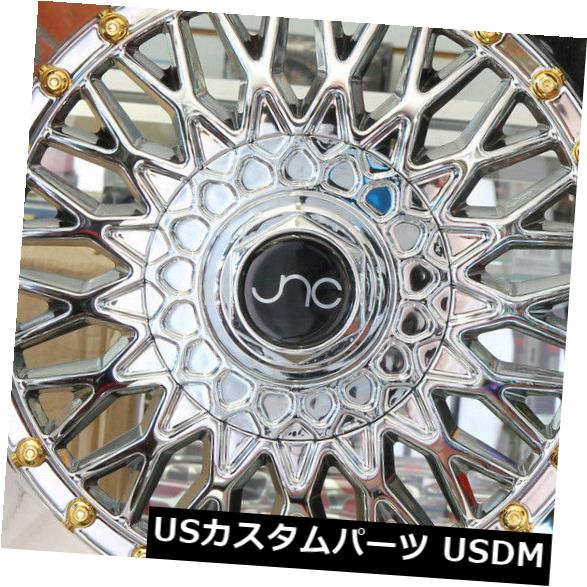 海外輸入ホイール 4-新しい17インチJNC 004S JNC004Sホイール17x10 4x100 / 4x114.3 25プラチナ。リム 4-New 17\