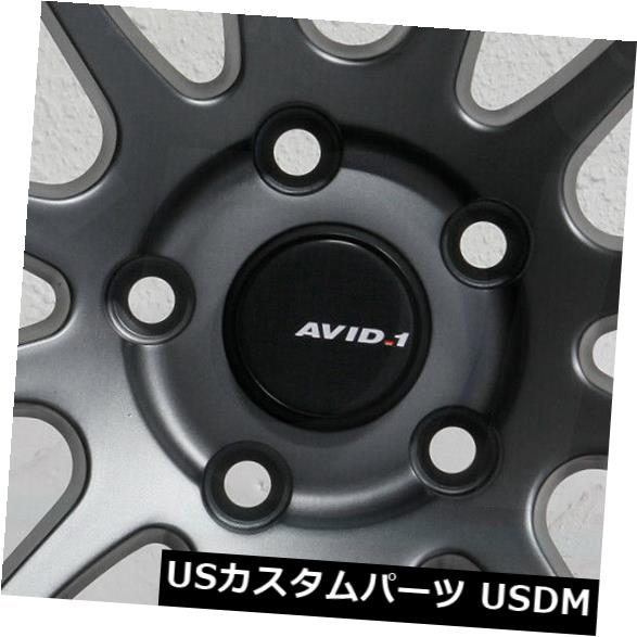 海外輸入ホイール 4-新しい18インチAVID1 AV20 AV-20ホイール18x8.5 5x114.3 33ガンメタルリム 4-New 18\