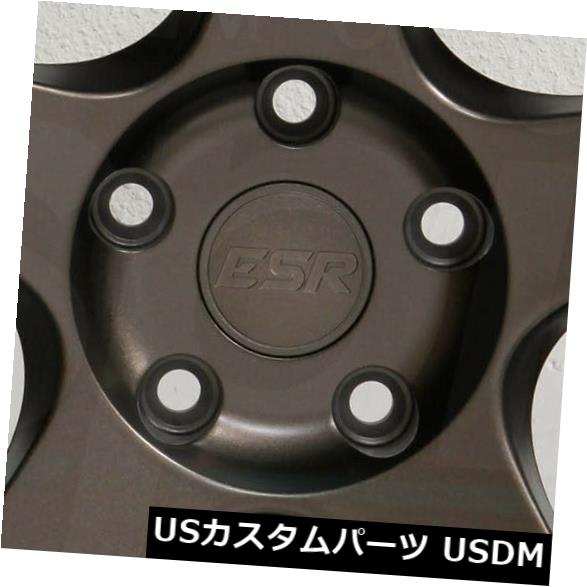 海外輸入ホイール 4-新しい18インチESR SR06 SR6ホイール18x9.5 5x114.3 22ブロンズリム 4-New 18\
