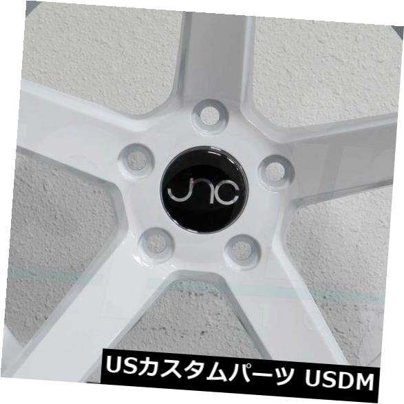海外輸入ホイール 4-新しい18インチJNC 026 JNC026ホイール18x10 5x120 25ホワイトリム 4-New 18\