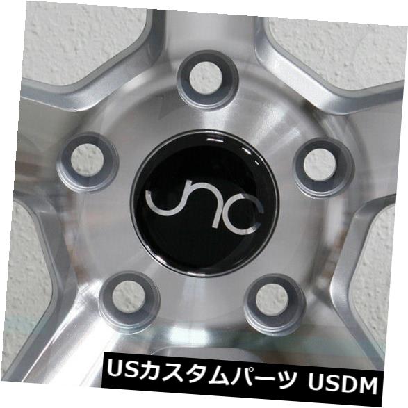 海外輸入ホイール 4-新しい18インチJNC 026 JNC026ホイール18x9 5x120 32シルバーマシンフェイスリム 4-New 18\