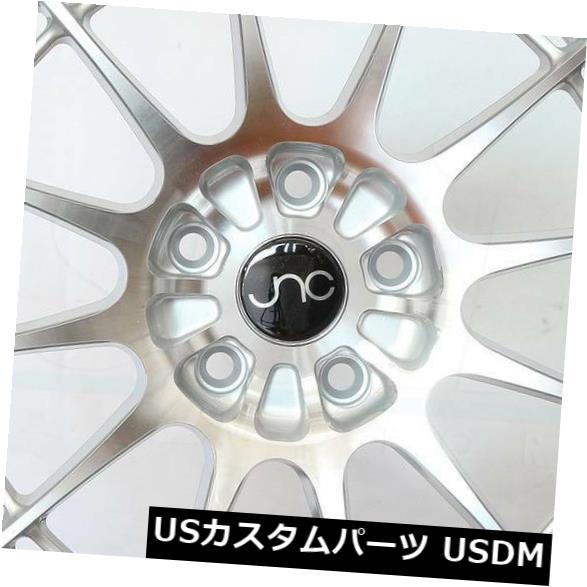 海外輸入ホイール 4-新しい18インチJNC 033 JNC033ホイール18x8.5 / 18x9.5 5x120 35/35シルバーマシンフェイスSt 4-New 18" JNC 033 JNC033 Wheels 18x8.5/18x9.5 5x120 35/35 Silver Machine Face St 【並行輸入品】｜カスタムパーツ WORLD倉庫