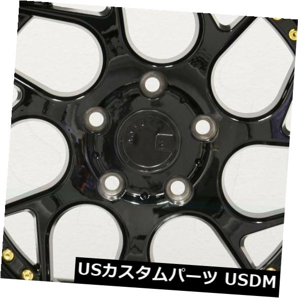 海外輸入ホイール 4-新しい18インチAodhan DS01 DS1ホイール18x9.5 / 18x10.5 5x120 25/25グロスブラックスタッガー 4-New 18\