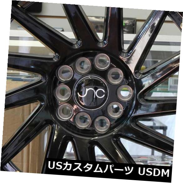 海外輸入ホイール 4-新しい19インチJNC 051 JNC051ホイール19x8.5 / 19x10.5 5x100 / 5x114.3 30/30グロスブラック。 4-New 19\
