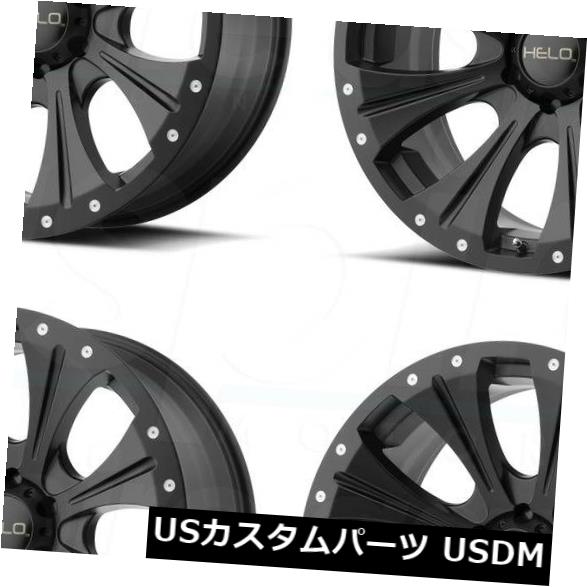 海外輸入ホイール 4-新しい18インチHelo HE901ホイール18x9 6x5.5 / 6x139.7 18サテンブラックリム 4-New 18\
