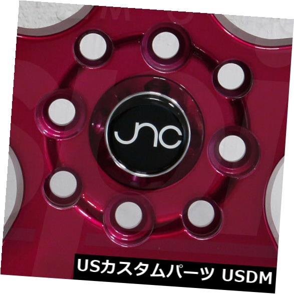 海外輸入ホイール 4-新しい18インチJNC 010 JNC010ホイール18x10 5x120 30キャンディレッドマシンリップリム 4-New 18\