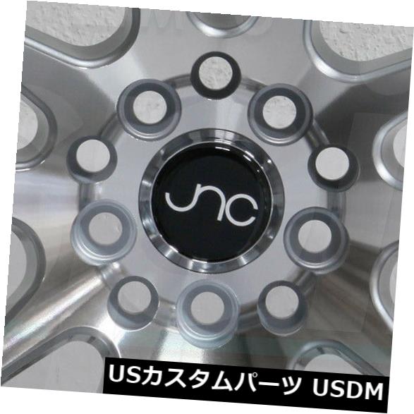 海外輸入ホイール 4-新しい18インチJNC 030 JNC030ホイール18x9 5x112 30ハイパーシルバーリム 4-New 18" JNC 030 JNC030 Wheels 18x9 5x112 30 Hyper Silver Rims 【並行輸入品】｜カスタムパーツ WORLD倉庫