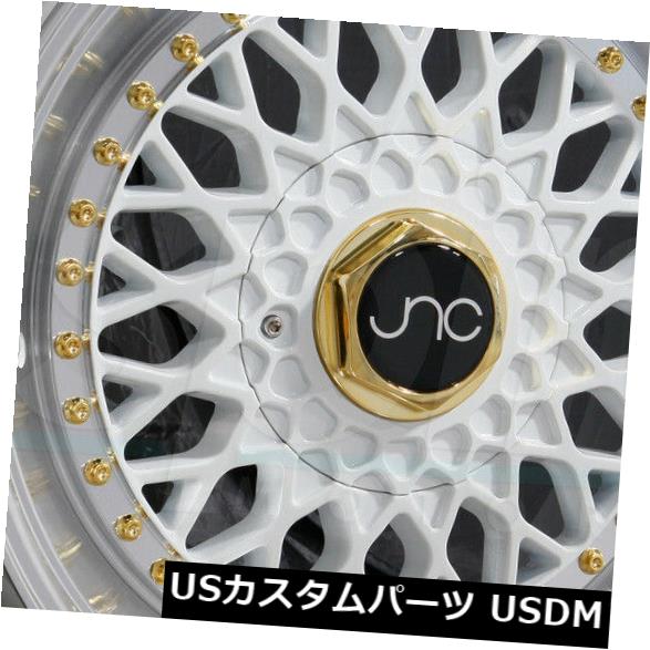 海外輸入ホイール 4-新しい17 "JNC 004S JNC004Sホイール17x8.5 4x100 / 4x114.3 15ホワイトマシンリップ。リム 4-New 17" JNC 004S JNC004S Wheels 17x8.5 4x100/4x114.3 15 White Machine Lip. Rim 【並行輸入品】|カスタムパーツ WORLD倉庫