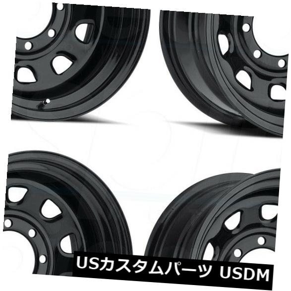 海外輸入ホイール 4-New 17 "Vision 84 Vision Wheels 17x8 5x5.5 / 5x139.7 -12ブラックリム 4-New 17" Vision 84 Vision Wheels 17x8 5x5.5/5x139.7 -12 Black Rims 【並行輸入品】|カスタムパーツ WORLD倉庫