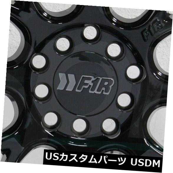 海外輸入ホイール 4-新しい18インチF1R F21ホイール18x9.5 5x100 / 5x114.3 35グロスブラックリム 4-New 18\