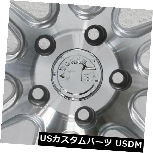 海外輸入ホイール 4-新しい18インチAodhan DS07 DS7ホイール18x9.5 5x114.3 15シルバー加工リム 4-New 18\