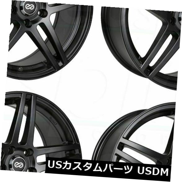 海外輸入ホイール 4-New 17 "Enkei RSF5 Wheels 17x7.5 5x105 38ブラックペイントリム 4-New 17" Enkei RSF5 Wheels 17x7.5 5x105 38 Black Paint Rims 【並行輸入品】|カスタムパーツ WORLD倉庫
