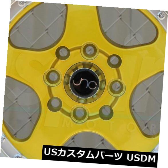 海外輸入ホイール 4-新しい18インチJNC 010 JNC010ホイール18x9 5x112 30キャンディゴールドマシンリップリム 4-New 18\