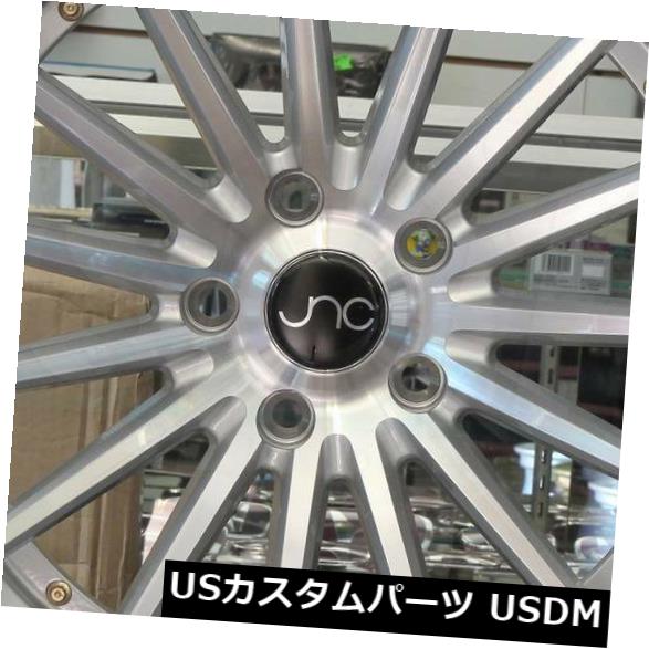 海外輸入ホイール 4-新しい19インチJNC 042 JNC042ホイール19x9.5 5x114.3 35シルバーのマシンフェイス。リム 4-New 19\
