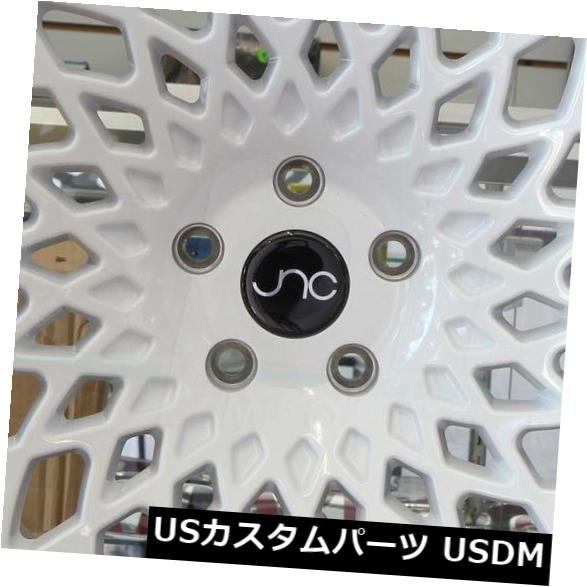 海外輸入ホイール 4-新しい18インチJNC 043 JNC043ホイール18x9.5 5x114.3 35ホワイトリム 4-New 18\