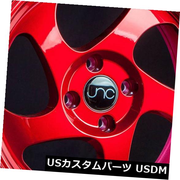 海外輸入ホイール 4-新しい18インチJNC 034 JNC034ホイール18x9 / 18x10 5x114.3 30/30キャンディレッドスタガードリム 4-New 18" JNC 034 JNC034 Wheels 18x9/18x10 5x114.3 30/30 Candy Red Staggered Rim 【並行輸入品】｜カスタムパーツ WORLD倉庫