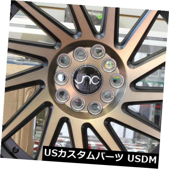 海外輸入ホイール 4-新しい18インチJNC 051 JNC051ホイール18x9.5 5x100 35マットブラックブロンズフェイスリム 4-New 18\